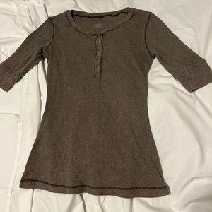 Brown 3/4 Sleeve Top